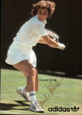 68751 Claudia Kohde Kilsch Tennis original signierte Autogrammkarte 